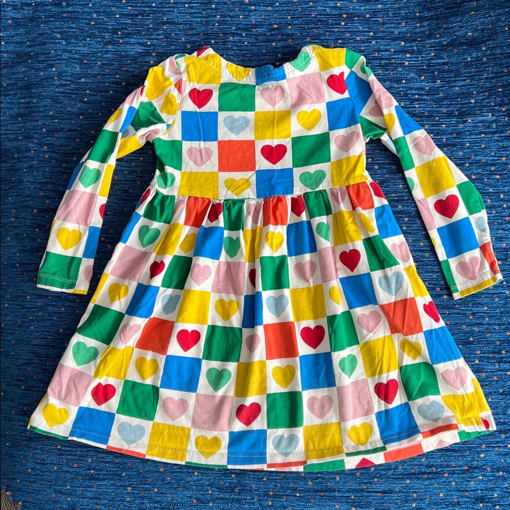 Mini Boden Multicolor Heart & Tea Collection Striped Yellow Floral Dress Bundle - Picture 7 of 14